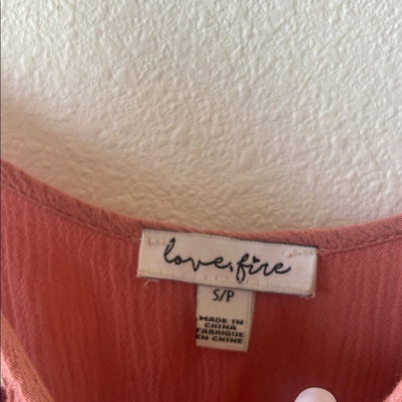 love, Fire Mauve Floral Embroidered Mini Dress - Picture 3 of 3